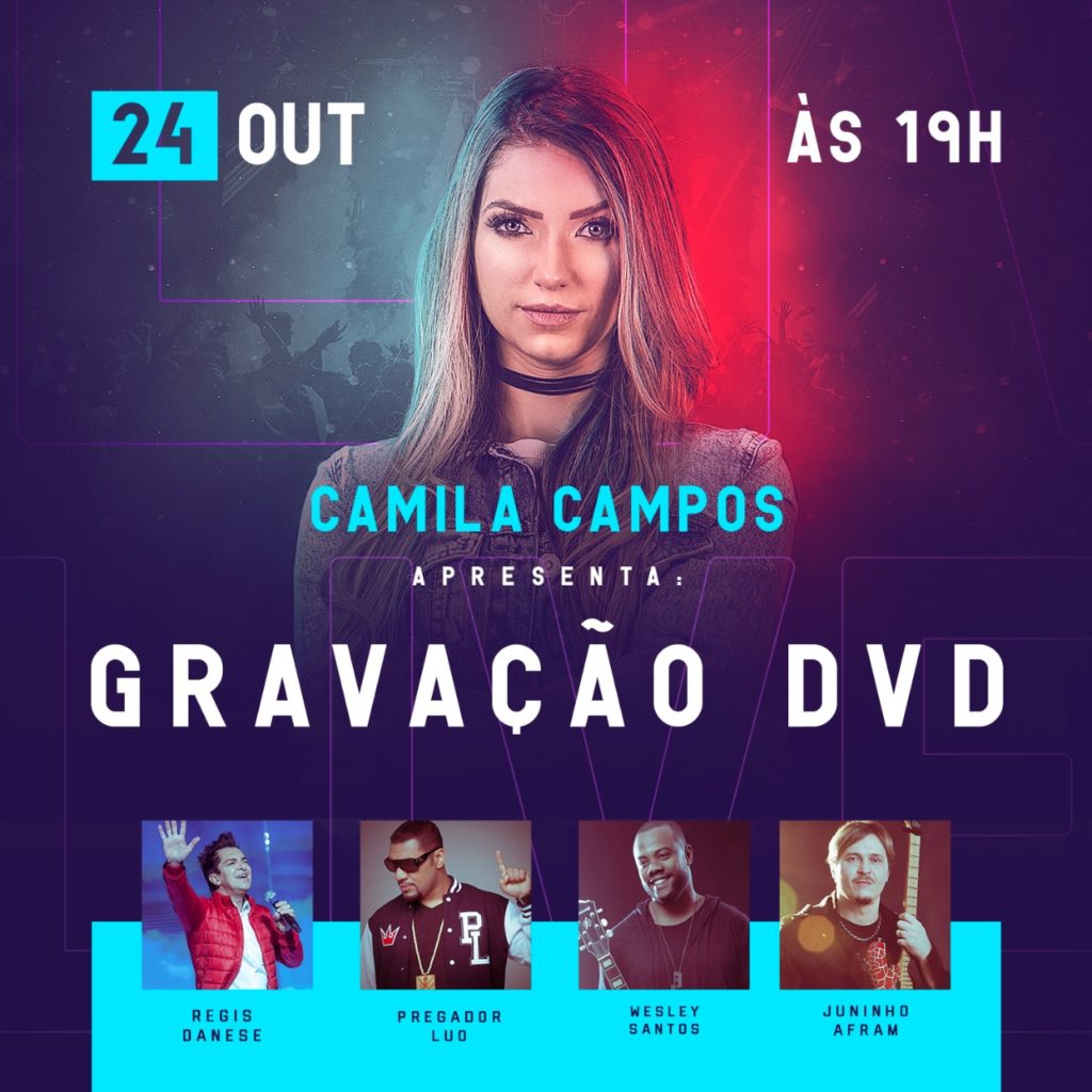 Camila Campos anuncia gravação do seu primeiro DVD 