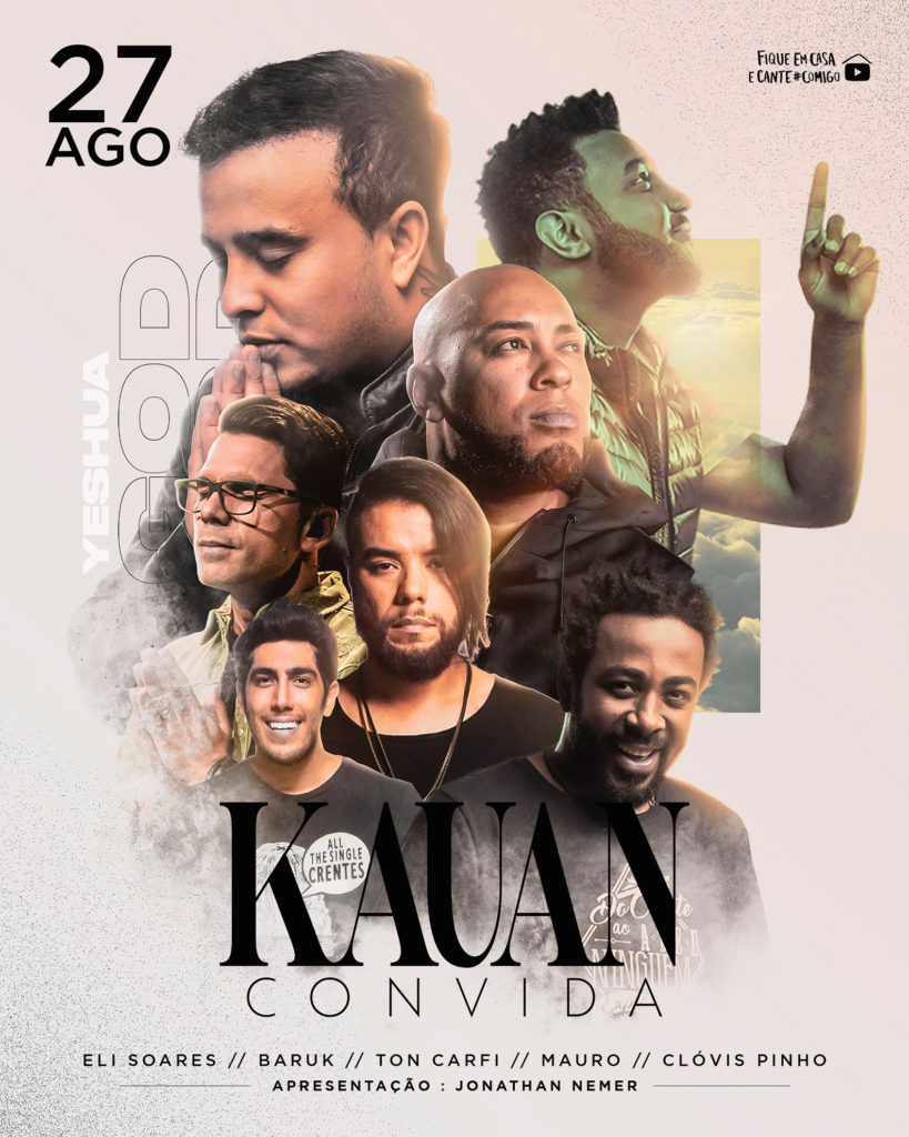 Kauan, da dupla com Matheus, realiza live solidária com cantores gospel