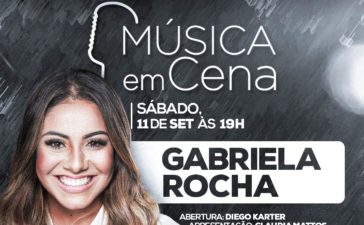 Música em Cena recebe Gabriela Rocha no palco do Imperator